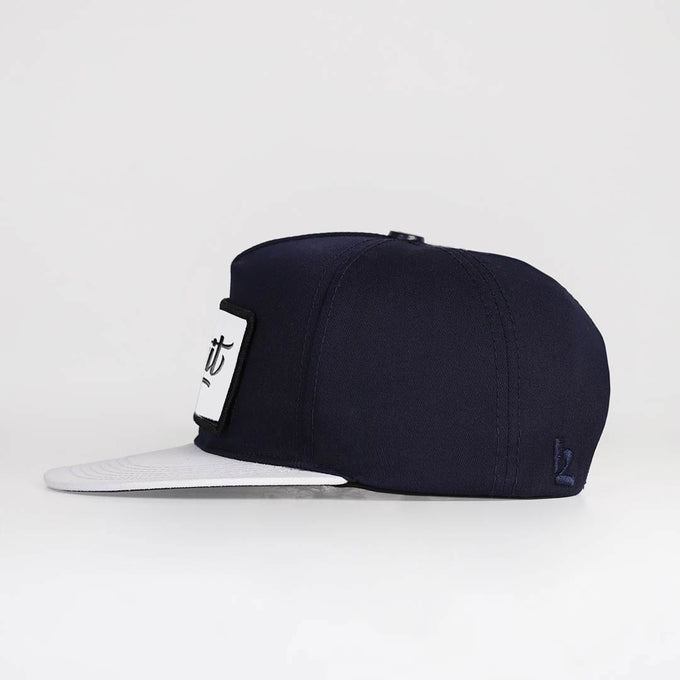 bullshit-logolu-beyaz-lacivert-hip-hop-sapka-3644 - BlackBörk TR