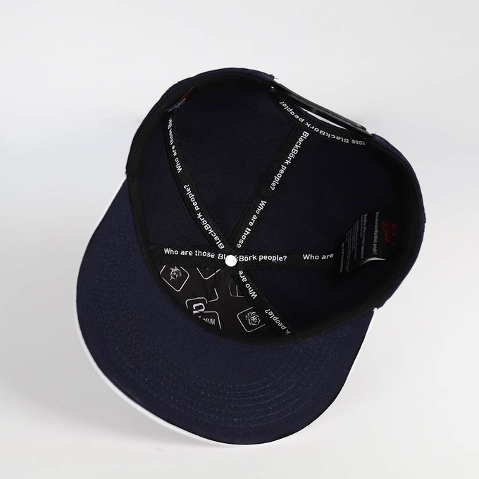 bullshit-logolu-beyaz-lacivert-hip-hop-sapka-3646 - BlackBörk TR