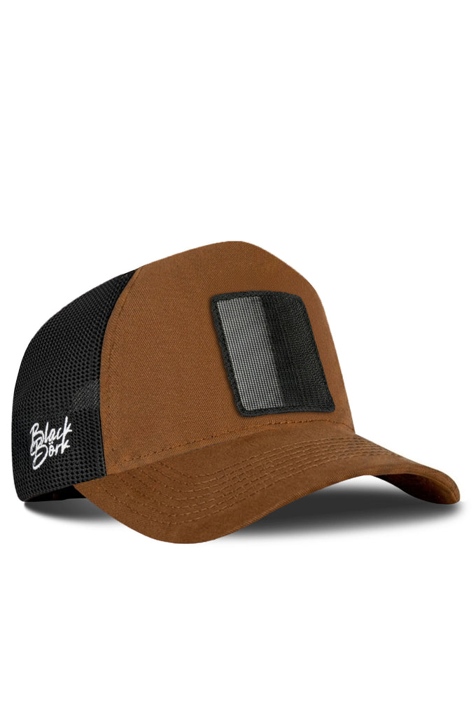 Camel-Siyah Trucker Şapka