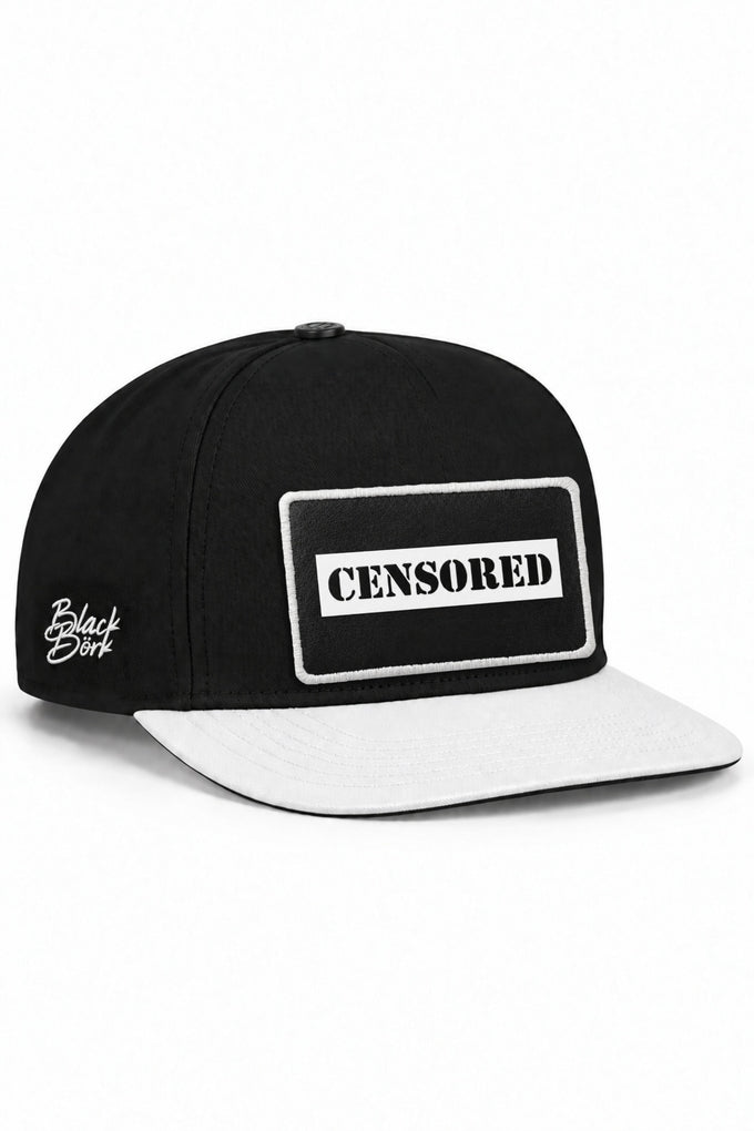 Censored Logolu Beyaz-Siyah Hip Hop Şapka
