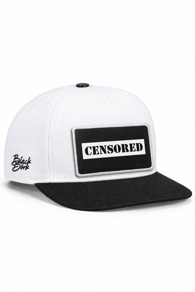 Censored Logolu Siyah-Beyaz Hip Hop Şapka