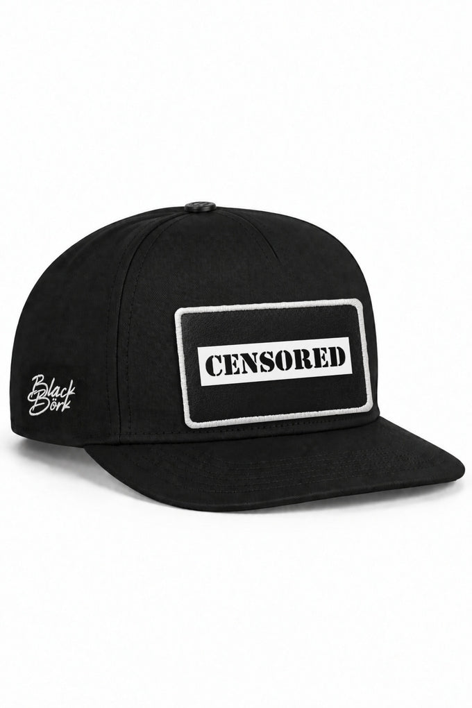 Censored Logolu Siyah Hip Hop Şapka