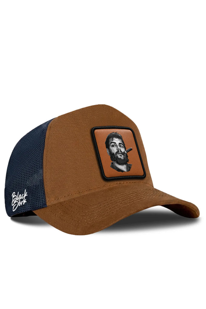 Che Guevara Logolu Camel-Lacivert Trucker Şapka