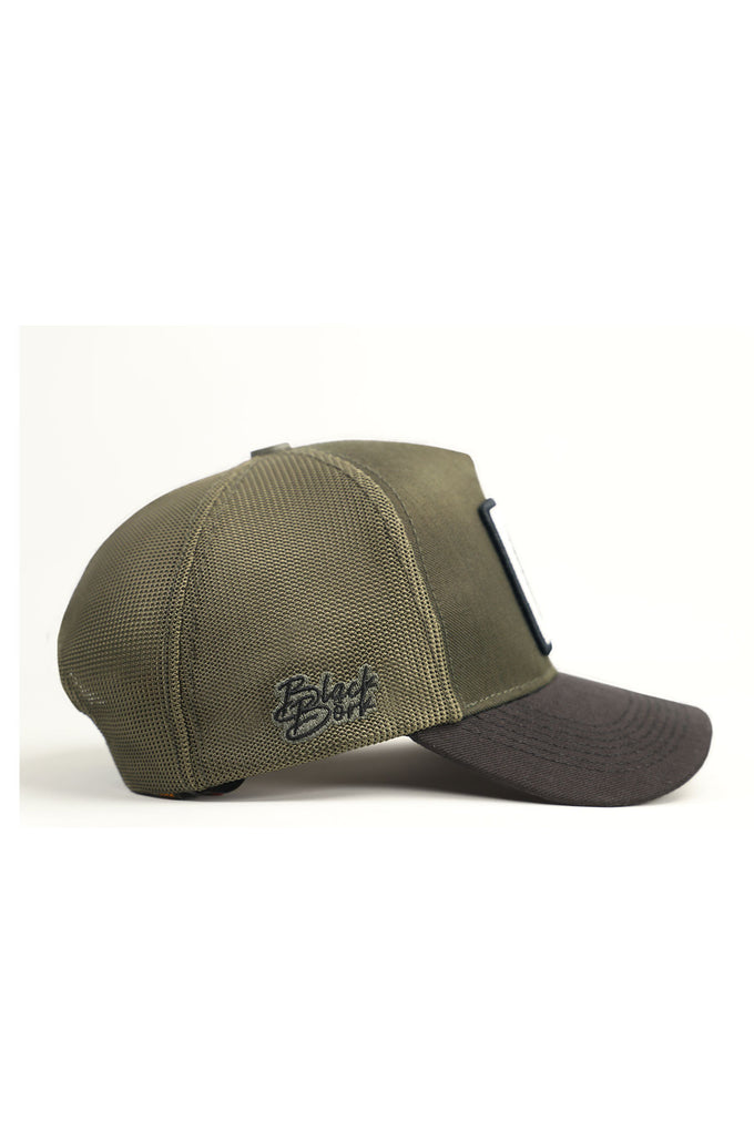 che-guevara-logolu-cordura-siyah-haki-trucker-sapka-4427 - BlackBörk TR