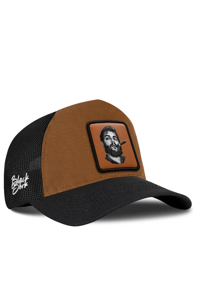 Che Guevara Logolu Siyah-Camel Trucker Şapka