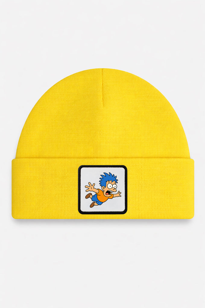 Cartoon Logo Yellow Kids' Beanie