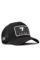 Cordura 7 Numara Logolu Siyah Trucker Şapka