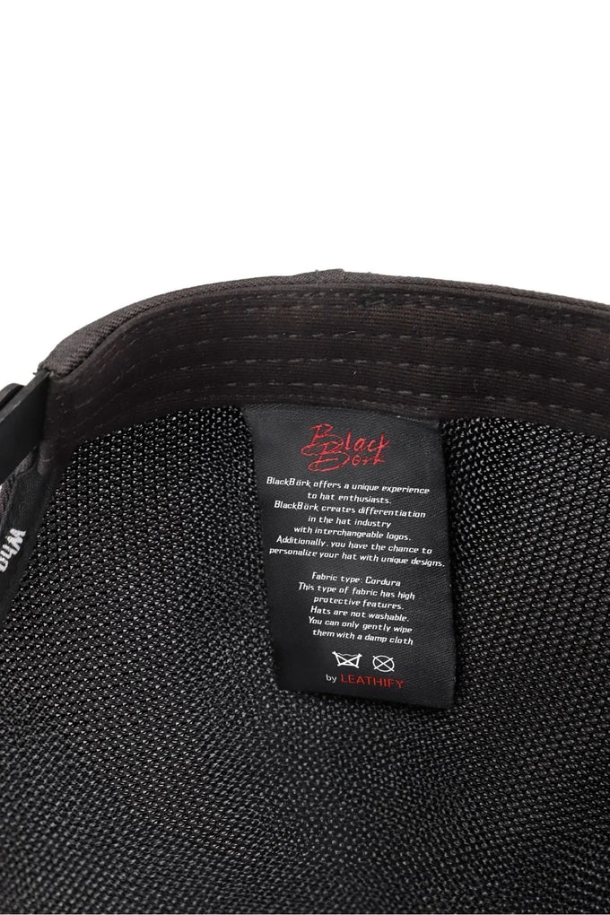 cordura-7-numara-logolu-siyah-trucker-sapka-2834 - BlackBörk TR