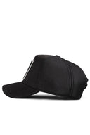 Cordura 7 Numara Logolu Siyah Trucker Şapka