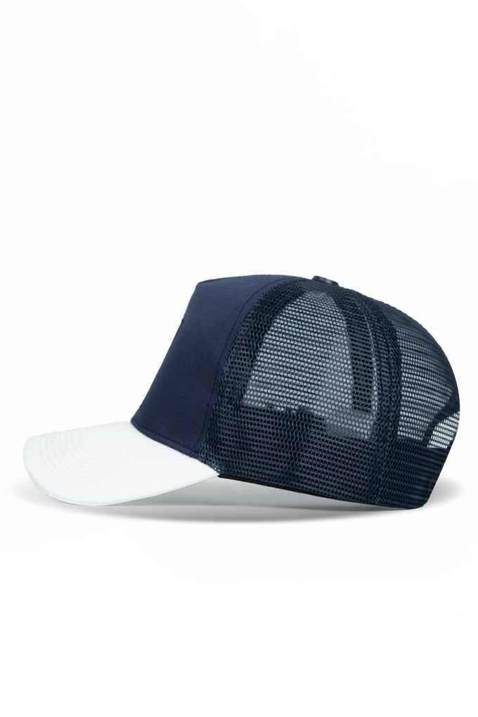 cordura-beyaz-lacivert-trucker-sapka-5510 - BlackBörk TR