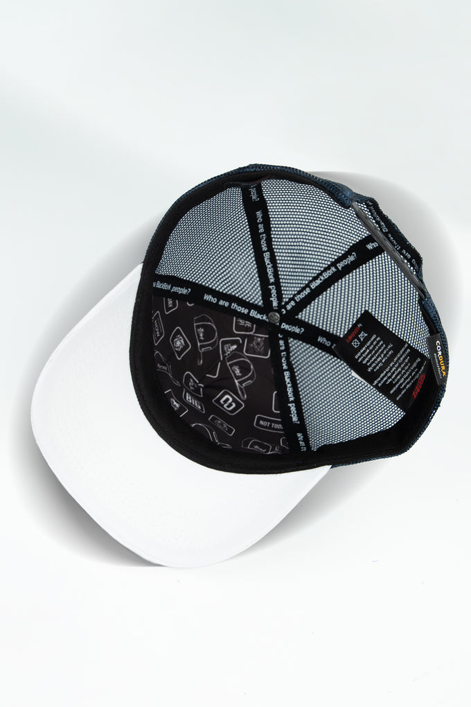 cordura-beyaz-lacivert-trucker-sapka-5512 - BlackBörk TR