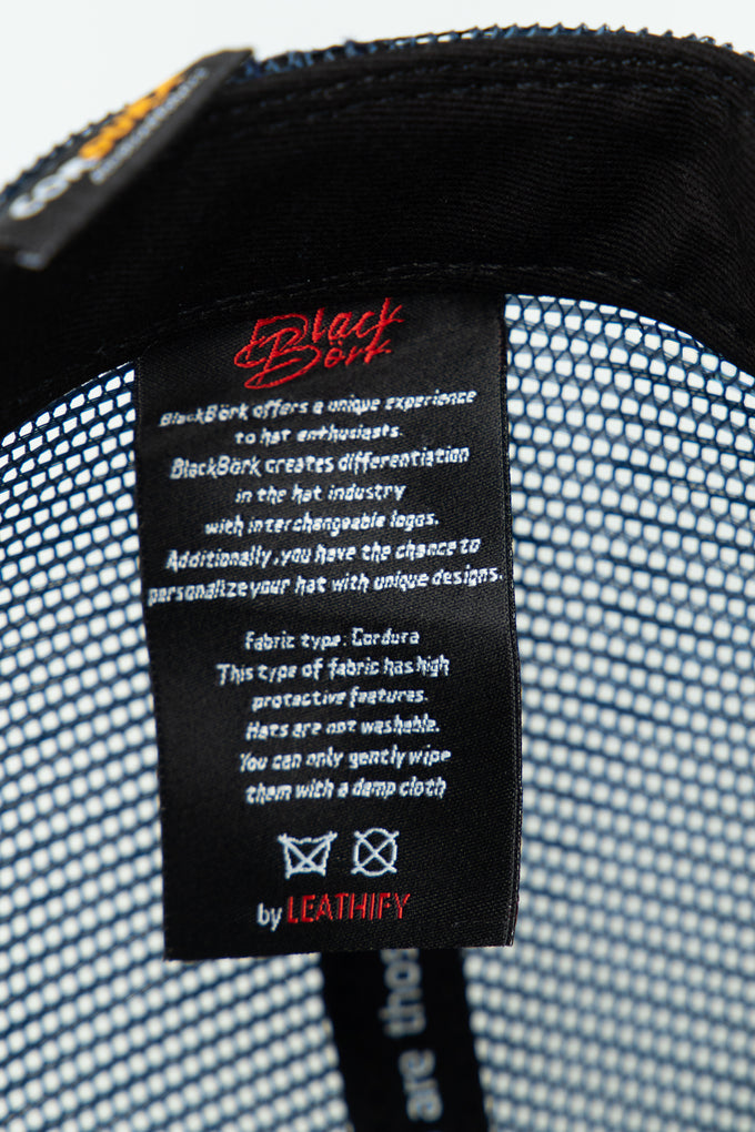 cordura-beyaz-lacivert-trucker-sapka-5514 - BlackBörk TR