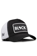 Cordura Black Logolu Siyah-Beyaz Trucker Şapka