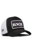 Cordura Black Logolu Siyah-Beyaz Trucker Şapka