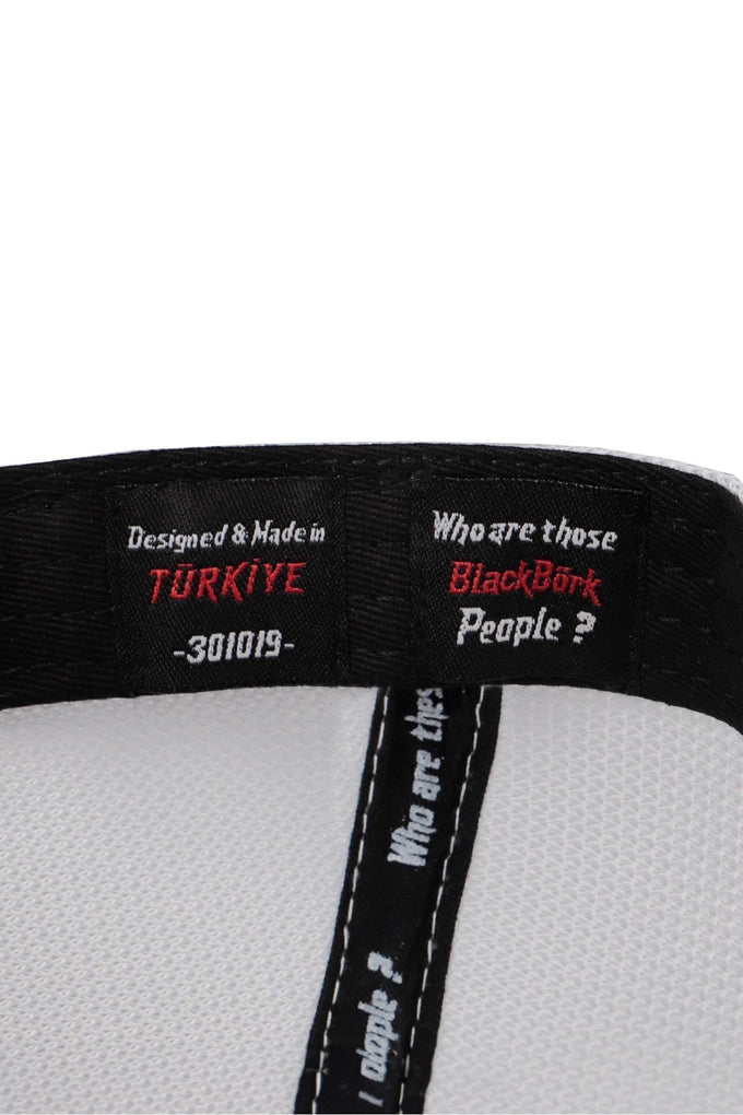 cordura-black-logolu-siyah-beyaz-trucker-sapka-2800 - BlackBörk TR