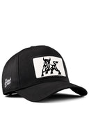 Cordura Boğa Logolu Siyah Trucker Şapka
