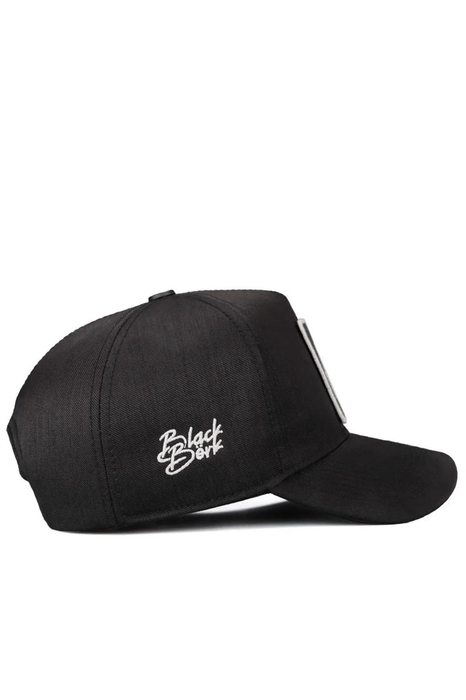cordura-boga-logolu-siyah-trucker-sapka-2823 - BlackBörk TR