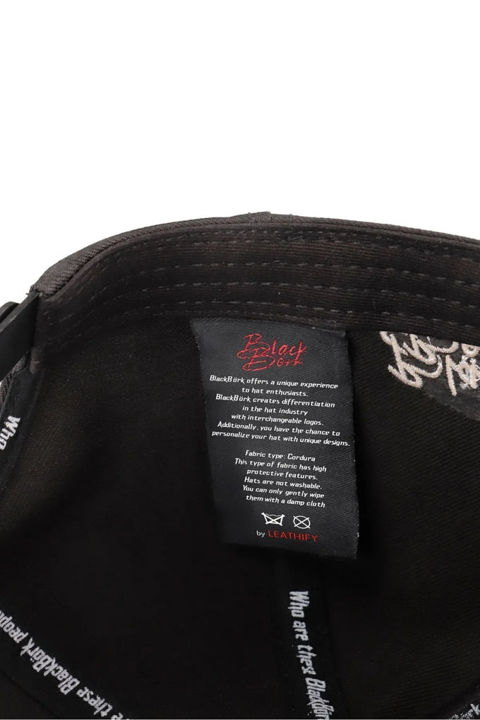 cordura-boga-logolu-siyah-trucker-sapka-2825 - BlackBörk TR