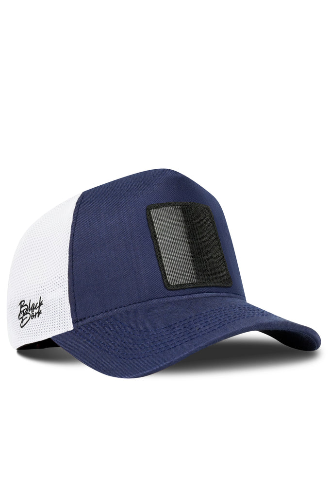 cordura-lacivert-beyaz-trucker-sapka-6305 - BlackBörk TR