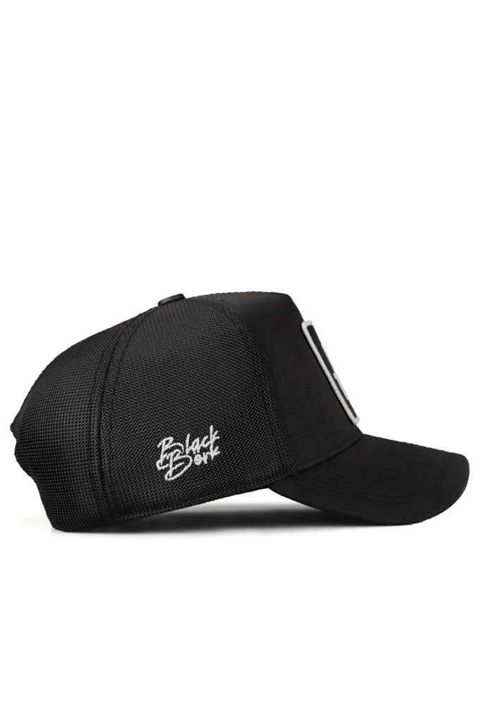 cordura-limited-edition-logolu-siyah-trucker-sapka-2863 - BlackBörk TR