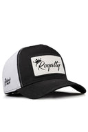 Cordura Royalty Logolu Siyah-Beyaz Trucker Şapka