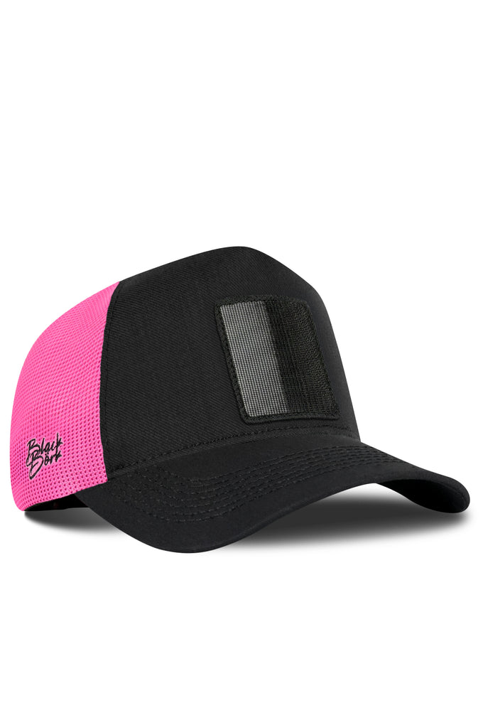 cordura-siyah-pembe-trucker-sapka-5071 - BlackBörk TR