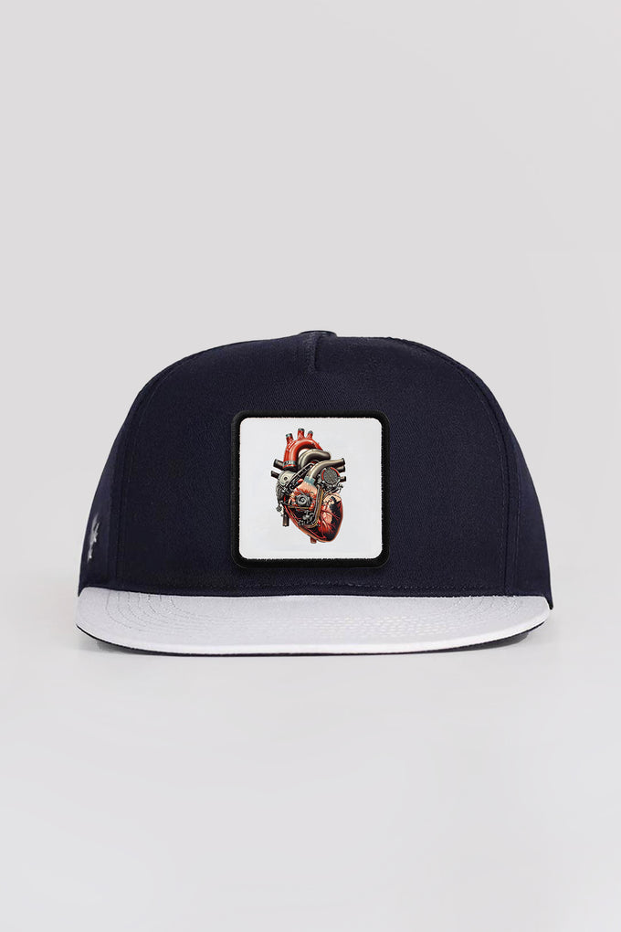 dm-logolu-beyaz-lacivert-hip-hop-sapka-1842 - BlackBörk TR