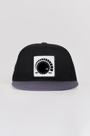 DM Logolu Gri-Siyah Hip Hop Şapka