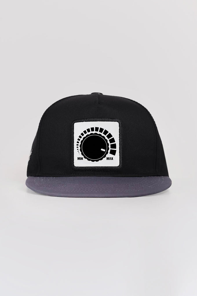 dm-logolu-gri-siyah-hip-hop-sapka-1858 - BlackBörk TR