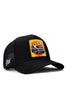 DM Logolu Siyah Trucker Şapka