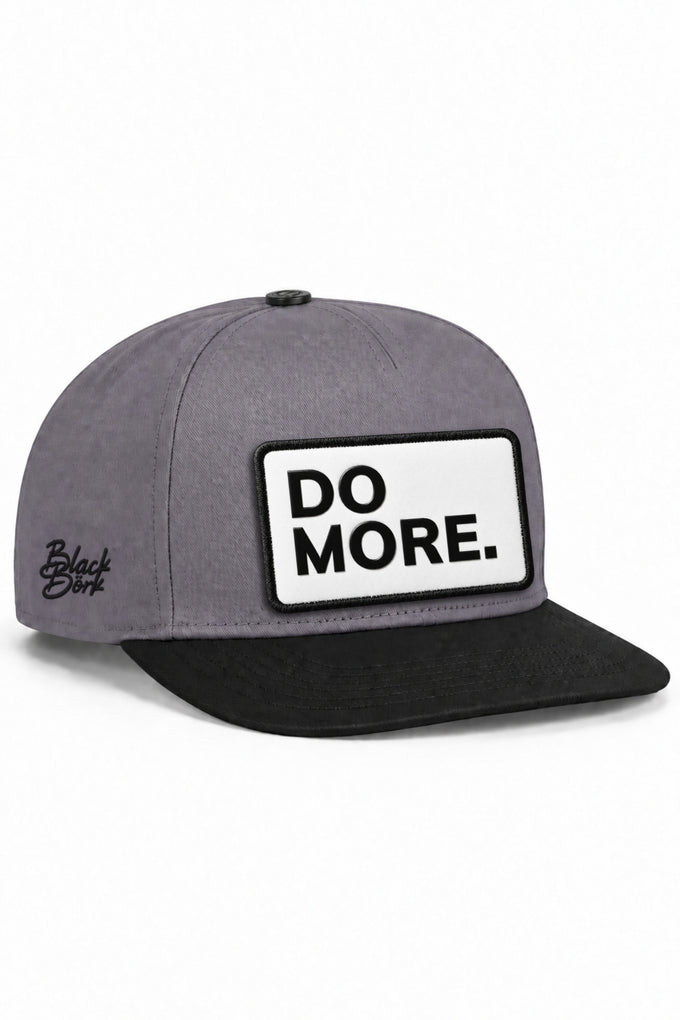 Do More Logolu Siyah-Gri Hip Hop Şapka