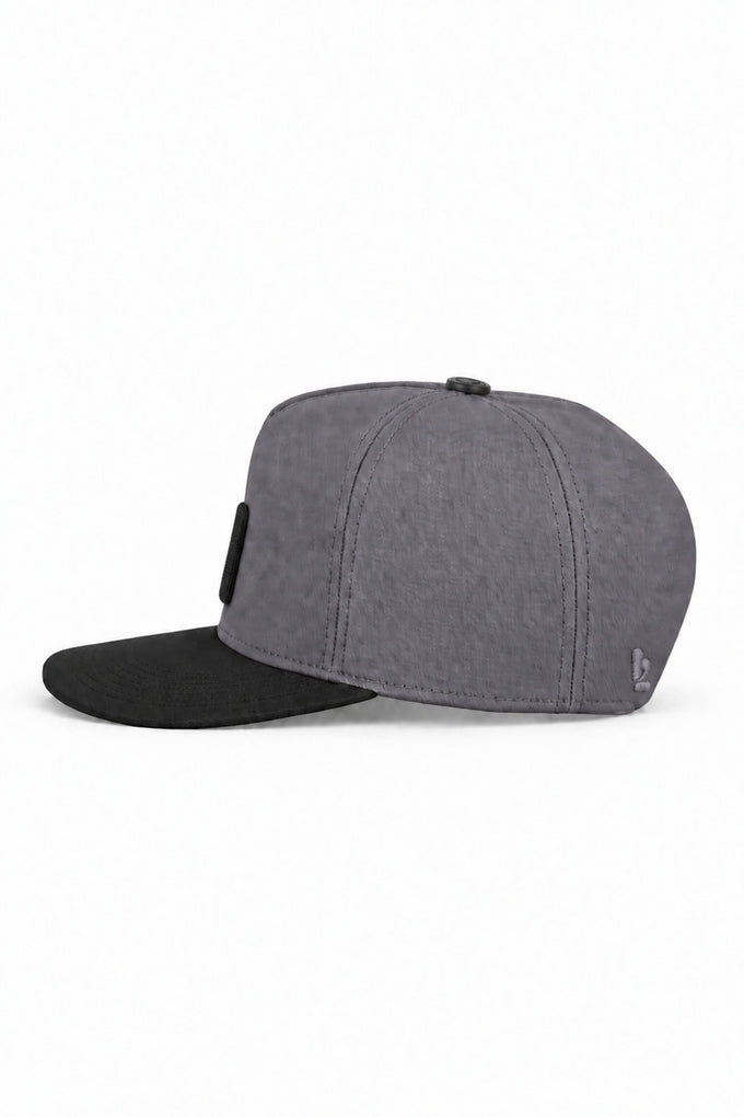 Black-Gray Hip Hop Cap with Do More Logo