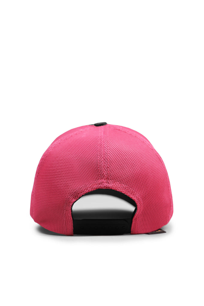 Don't Kill My Vibe Logo Cordura Black and Pink Trucker Cap
