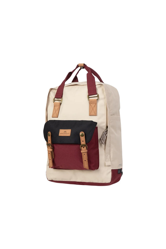 Doughnut Macaroon Large Reborn III Serisi Krem X Bordo Unisex Sırt Çantası