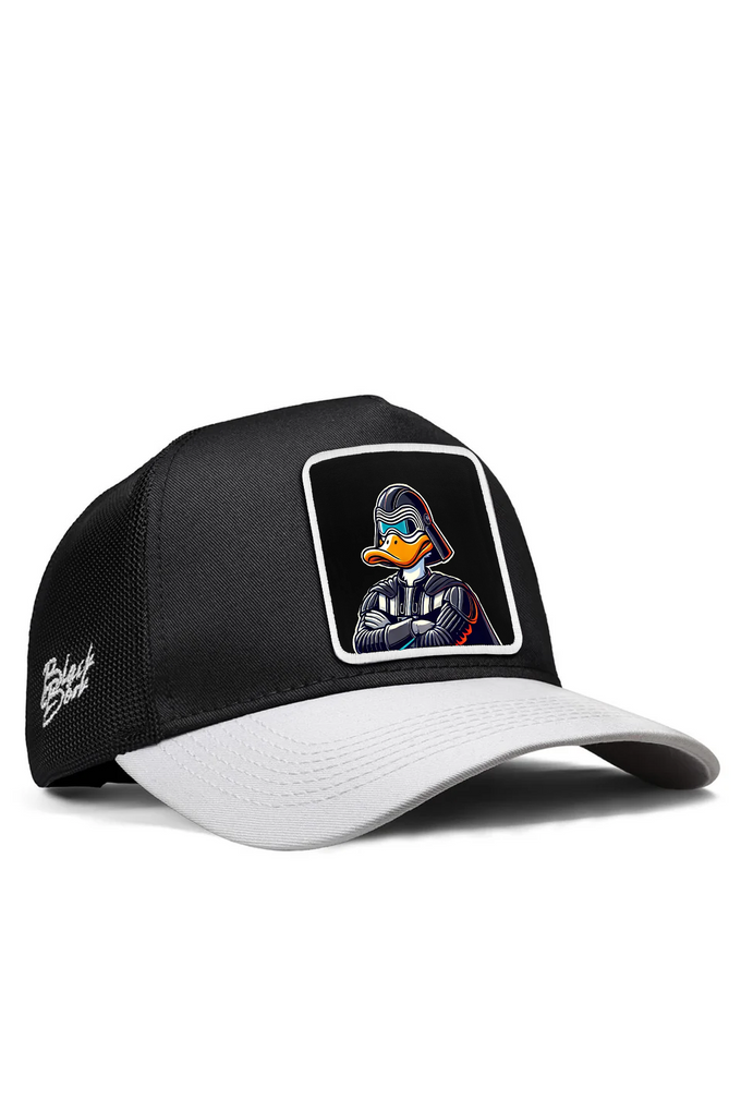 duckside-logolu-beyaz-siyah-trucker-sapka-6291 - BlackBörk TR