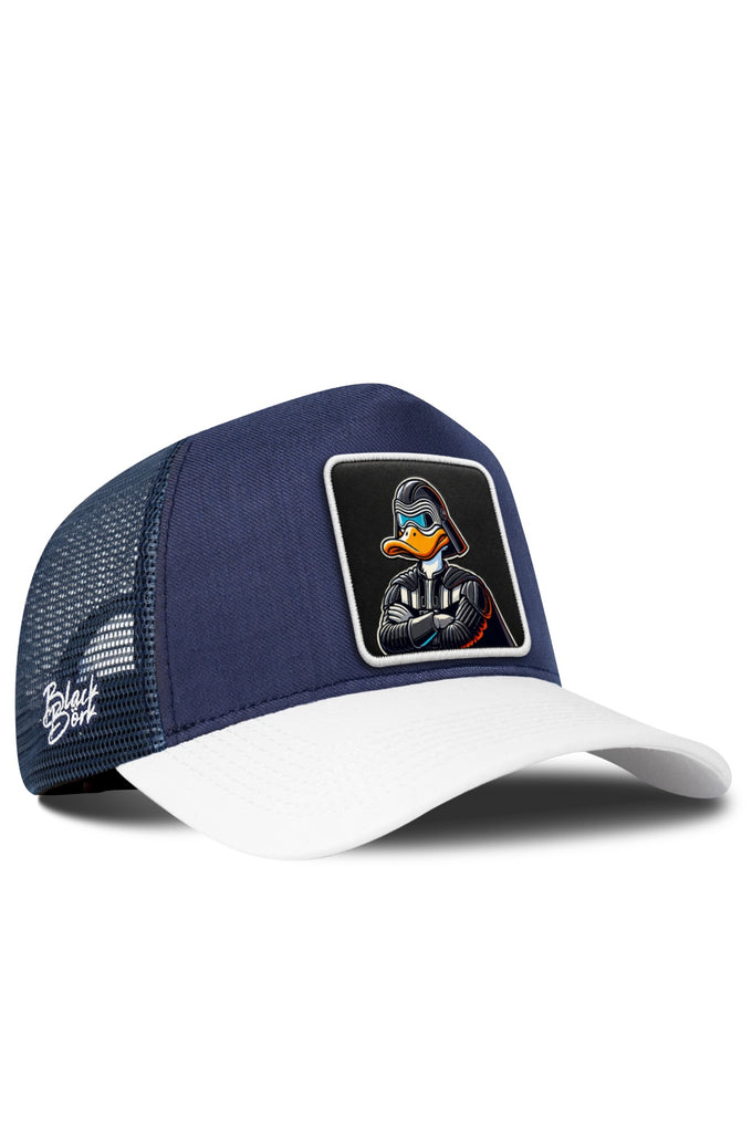 Duckside Logolu  Cordura Beyaz-Lacivert Trucker Şapka