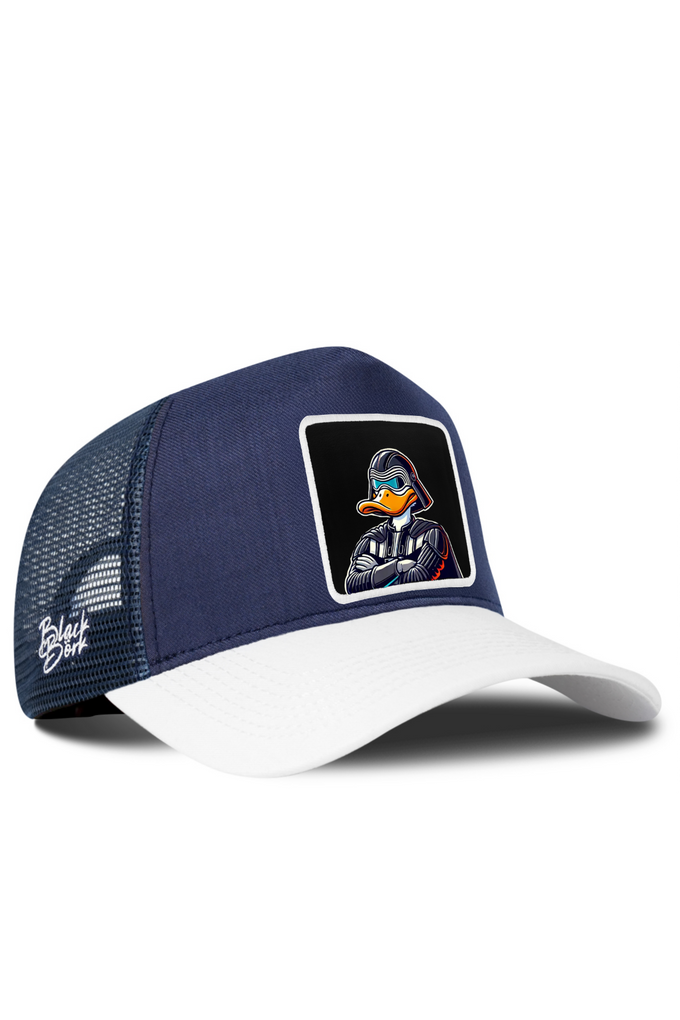 Duckside Logolu  Cordura Beyaz-Lacivert Trucker Şapka
