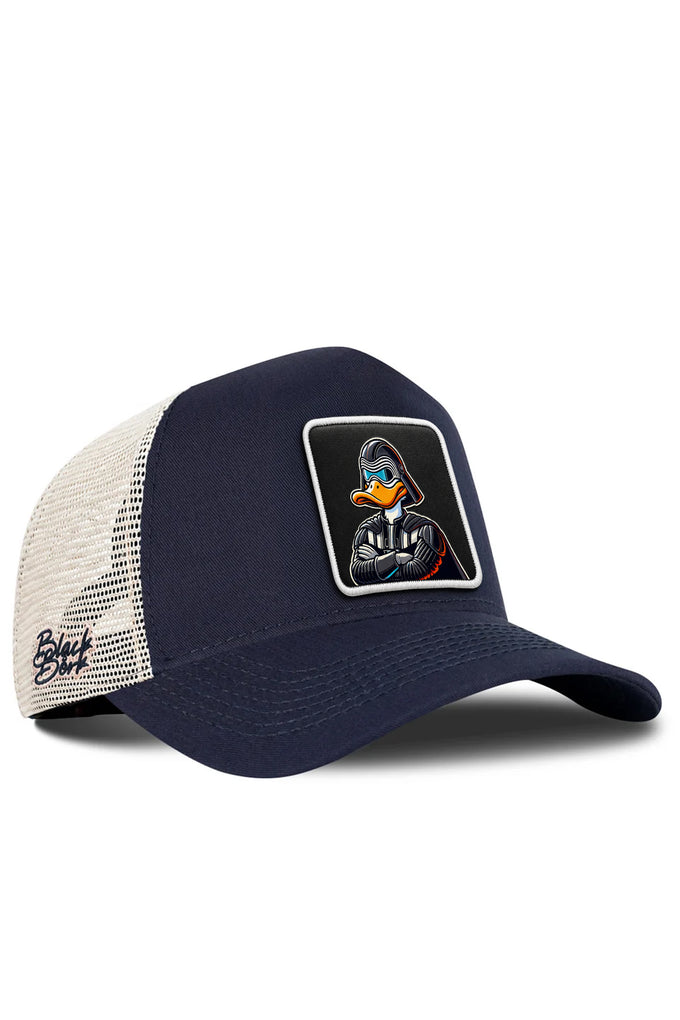 Duckside Logolu  Lacivert-Bej Trucker Şapka