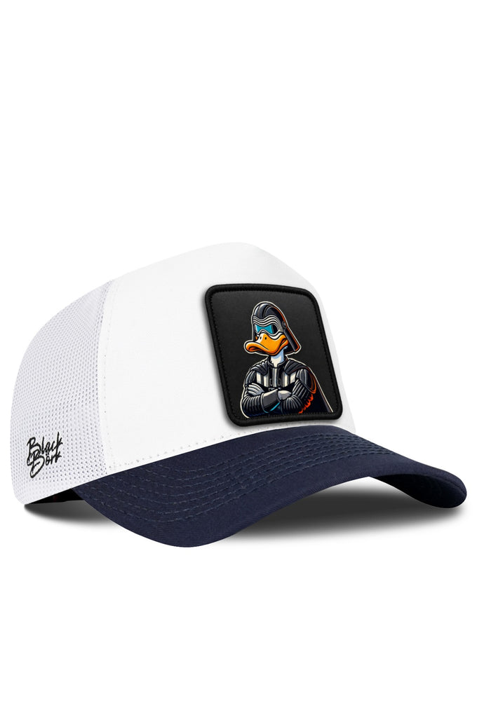 Navy Blue-White Trucker Cap with Duckside Logo