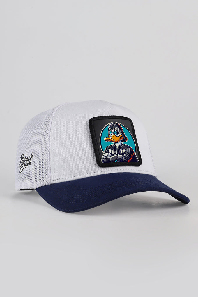 duckside-logolu-lacivert-beyaz-trucker-sapka-3127 - BlackBörk TR
