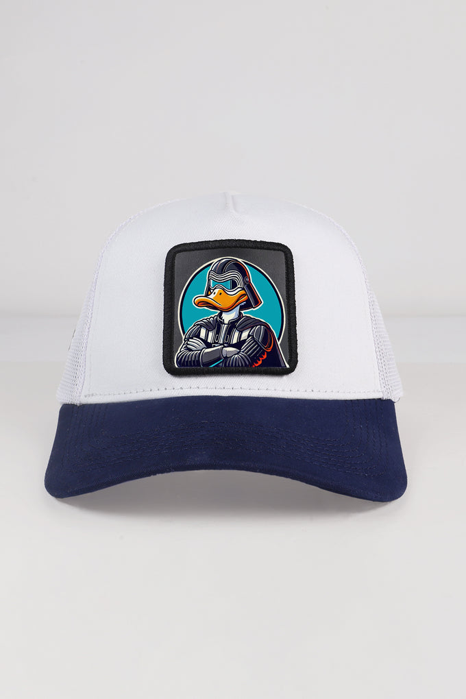 duckside-logolu-lacivert-beyaz-trucker-sapka-3128 - BlackBörk TR