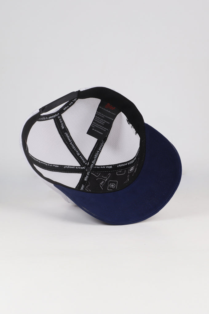 duckside-logolu-lacivert-beyaz-trucker-sapka-3131 - BlackBörk TR
