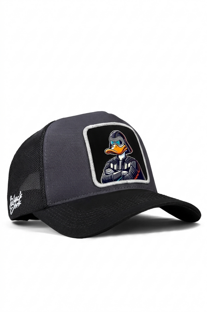 duckside-logolu-siyah-antrasit-trucker-sapka-6228 - BlackBörk TR