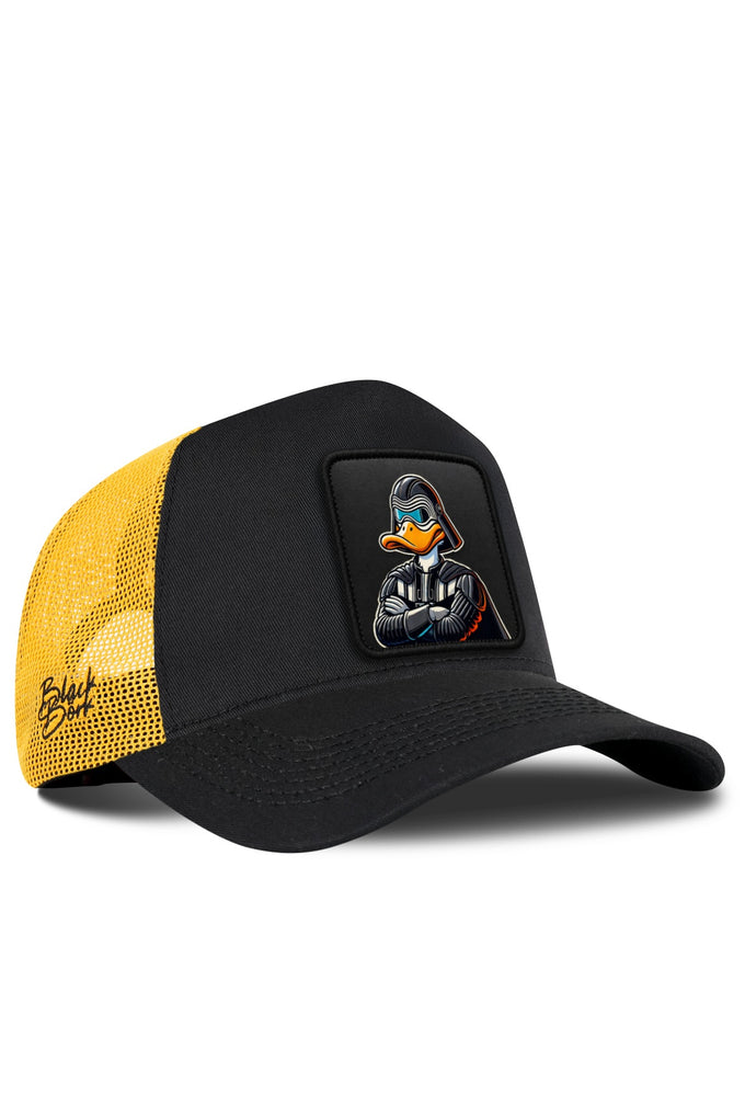 Duckside Logolu Siyah-Sarı Trucker Şapka