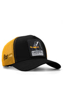 Black and Yellow Trucker Cap with Duckside Logo