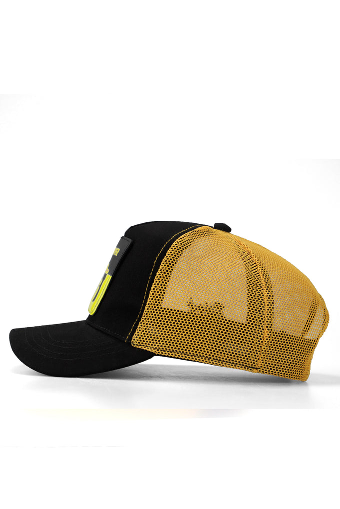 duckside-logolu-siyah-sari-trucker-sapka-3863 - BlackBörk TR