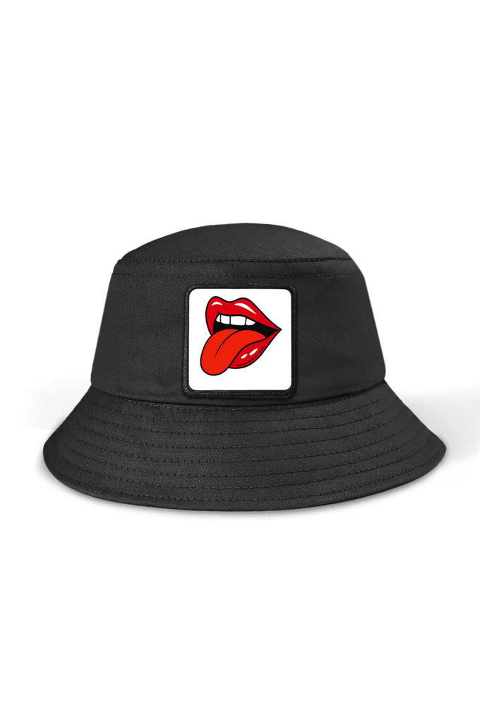 dudak-logolu-siyah-bucket-sapka-1501 - BlackBörk TR