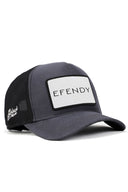 Efendy Logolu Antrasit-Siyah Trucker Şapka