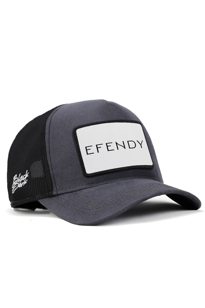 efendy-logolu-antrasit-siyah-trucker-sapka-3361 - BlackBörk TR