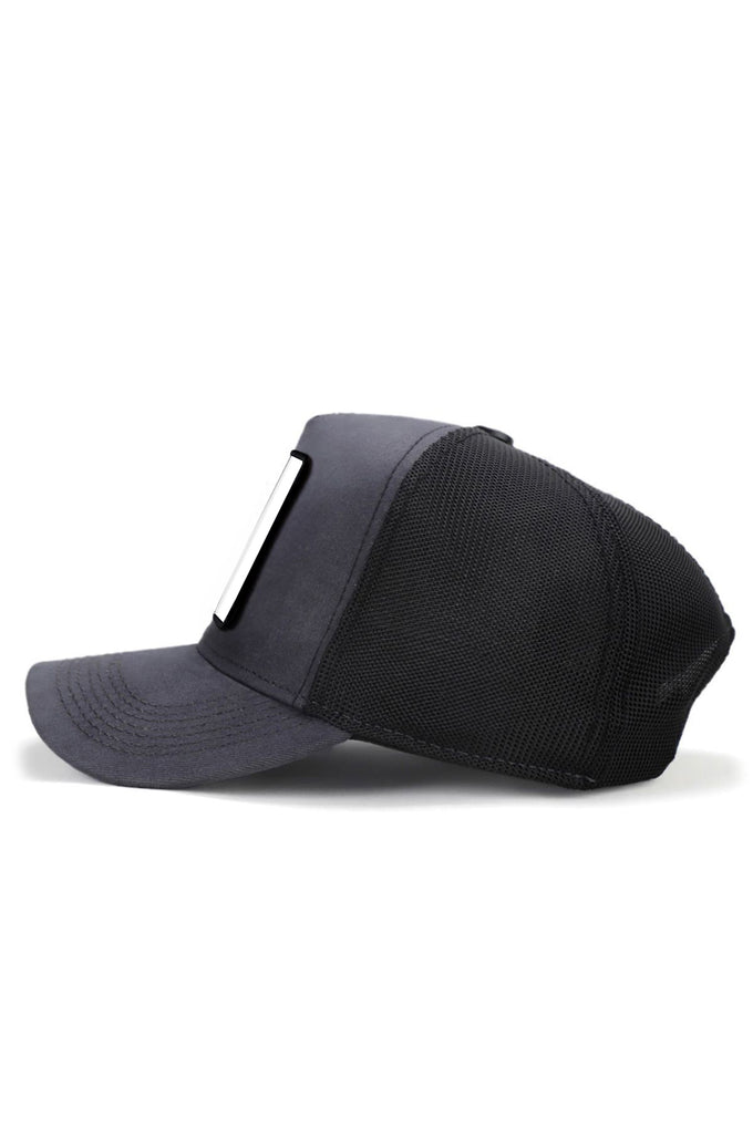 efendy-logolu-antrasit-siyah-trucker-sapka-3363 - BlackBörk TR